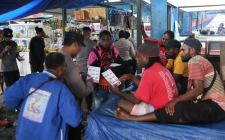 Polda Papua Barat Sosialisasikan Pilkada Aman dan Damai