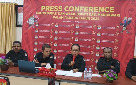 KPU Mamokwari Tetapkan Dua Pasangan Peserta Pilkada