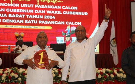 KPU Papua Barat Tetapkan DoaMu Dapat Nomor Urut Satu