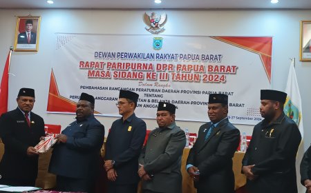 DPR Papua Barat Setujui RAPBD-P 2024