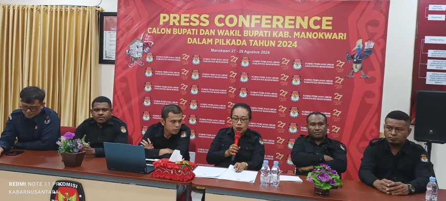 KPU Mamokwari Tetapkan Dua Pasangan Peserta Pilkada