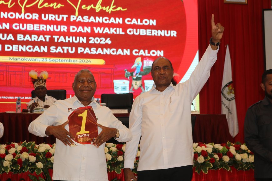 KPU Papua Barat Tetapkan DoaMu Dapat Nomor Urut Satu