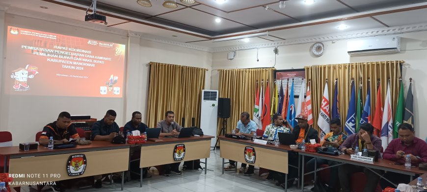 KPU Manokwari Gelar Rakor Pembatasan Dana Kampanye