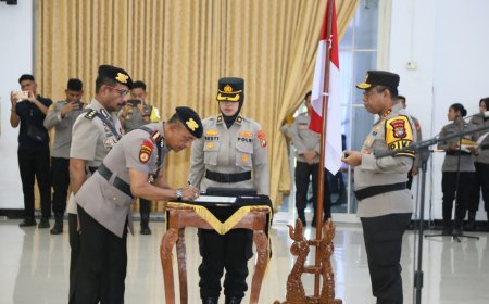 Polda Papua Barat Gelar Sertijab 10 PJU dan Pamen