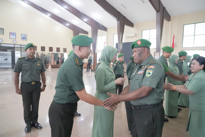 1.126 Personel Kodam XVIII/Kasuari Naik Pangkat