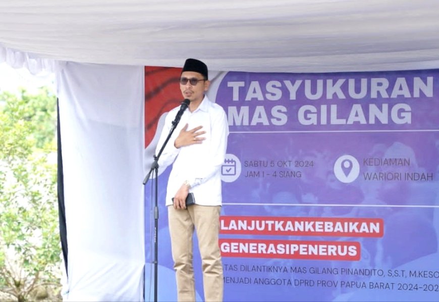 Gelar Tasyakuran, Gilang Pinandito Sampaikan Terima Kasih Atas Kepercayaan Rakyat