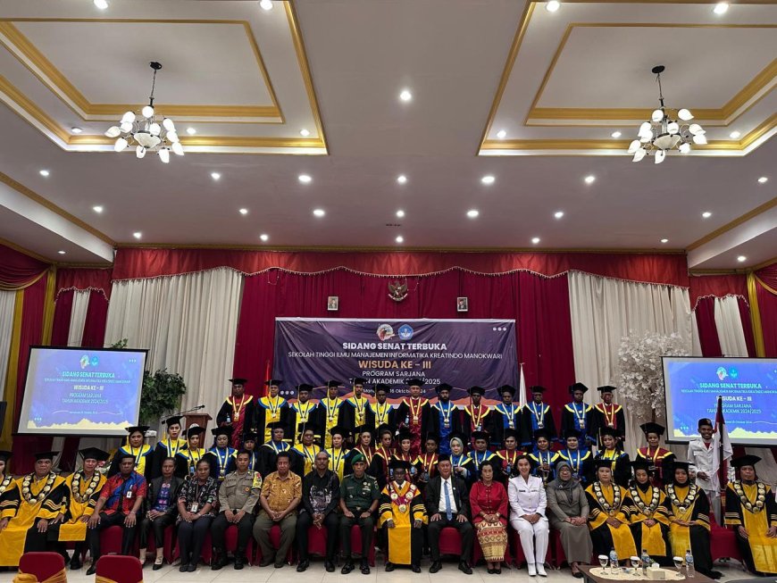 STMIK Kreatindo Manokwari Wisuda 35 Orang