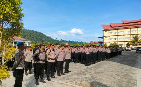 199 Personil BKO Polda Papua Barat Bergeser Ke Polresta Manokwari Dan Polres Pegaf