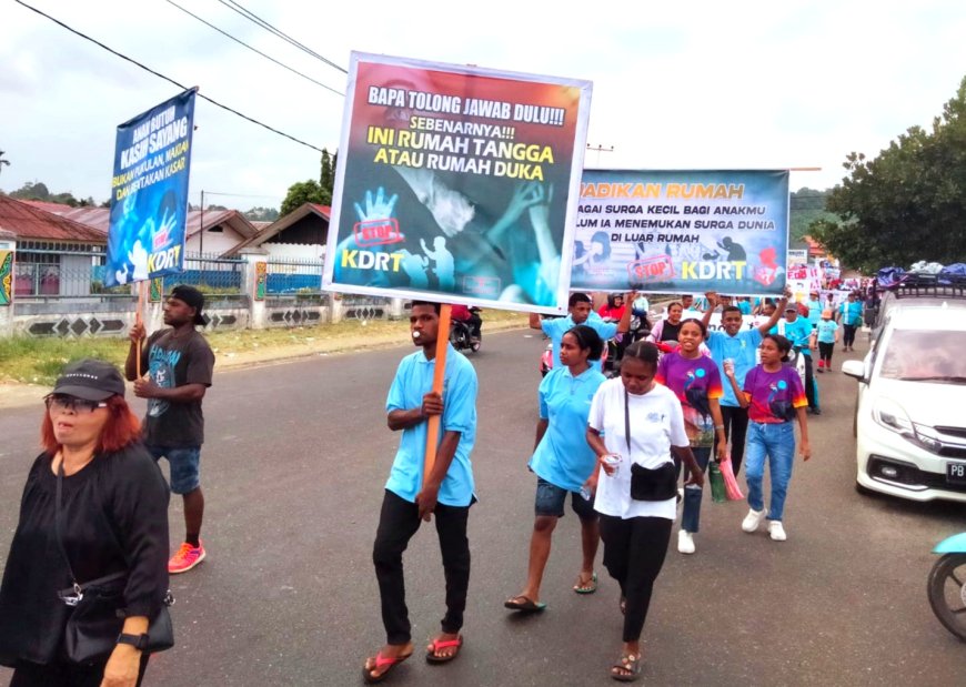 Jemaat Advent Hari Ketujuh Papua Barat Gelar Kampanye Stop Kekerasan Pada Perempuan dan Anak