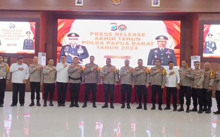Berikut Capaian Kinerja Polda Papua Barat Selama Tahun 2024