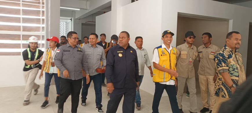 Pembangunan Pasar Sanggeng dan RTP Borasi Hampir Rampung