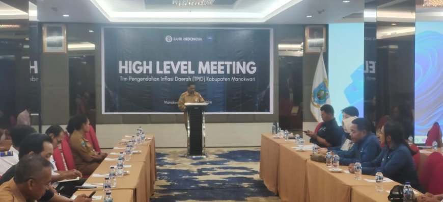 Pemkab Manokwari Gelar High Level Meeting TPID Cegah Tingginya Angka Inflasi Akhir Tahun