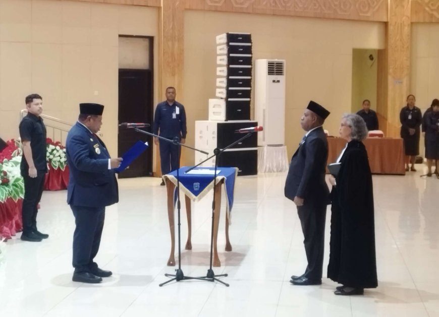 Resmi dilantik, Melbianus Mandacan Jabat Wakil Ketua I MRPB