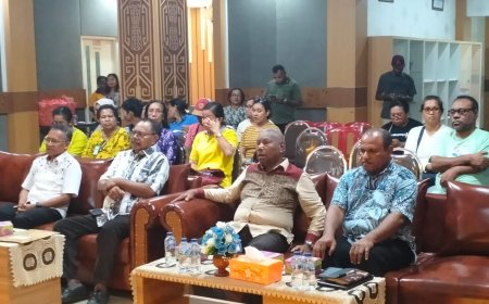 Dominggus Mandacan Temui Panitia Pesparawi Nasional XIV Manokwari