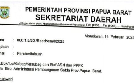 Efisiensi Anggaran, Seluruh Tenaga Harian Lepas Papua Barat Dirumahkan