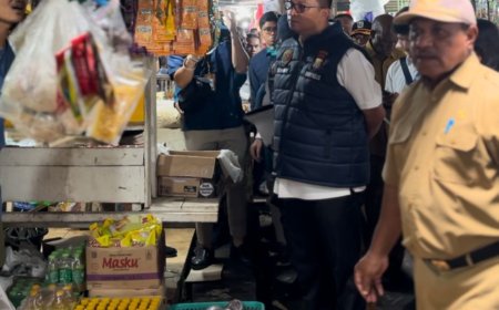 Pastikan Ketersediaan Bapok, Satgas Pangan Polda PB Sidak di Pasar Tradisional