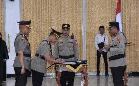 Kapolda Papua Barat Pimpin Sertijab Kapolres dan Pelantikan Kapolres Pegunungan Arfak