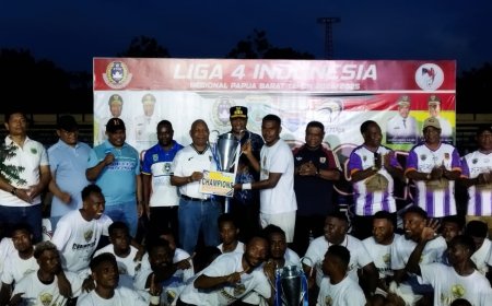 Menang 1-0 Atas Manokwari United, Persipegaf Juarai Liga 4 Regional Papua Barat