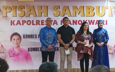 Pisah Sambut Kapolresta Manokwari, Berikut Pesan Bupati Hermus Indou