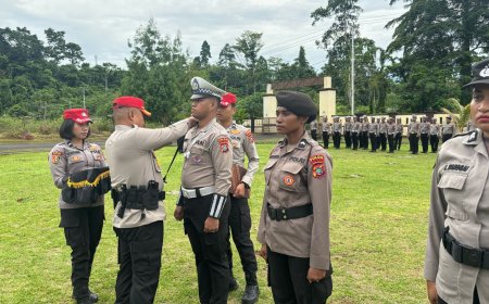 SPN Polda Papua Barat Gelar Upacara Pembukaan Dikbangspess Bintara Dasar