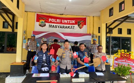 Polres Kaimana Amankan Lima Orang Terlibat Penambangan Emas Ilegal