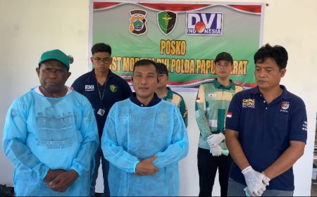 Tim DVI dan INAFIS Polda Papua Barat Identifikasi 15 Jenazah Banjir Pegunungan Arfak