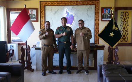 Kodam Kasuari dan Pemda Manokwari Bangun Bersinergi Percepat Pembangunan Daerah
