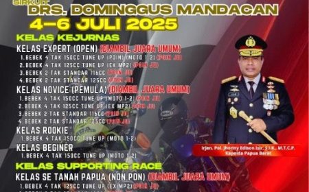 KejurNas Motoprix Seri 1 Kapolda Cup Papua Barat Siap Digelar Juli