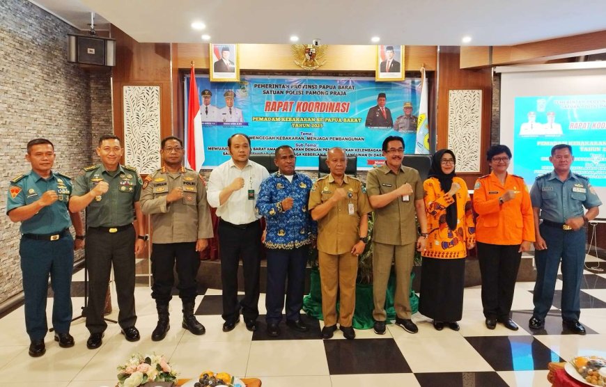 Pemprov Papua Barat Gelar Rakor, Dorong Pembentukan Dinas Pemadam Kebakaran dan Penyelamatan