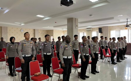 Polda Papua Barat Gelar Latpraops Patuh Mansinam 2025