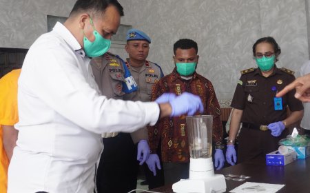 Polda Papua Barat Musnahkan Narkotika Jenis Sabu 17,52 Gram