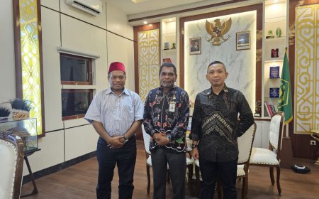Abdullah Manaray dan Kakanwil Agama  bahas sejumlah hal penting