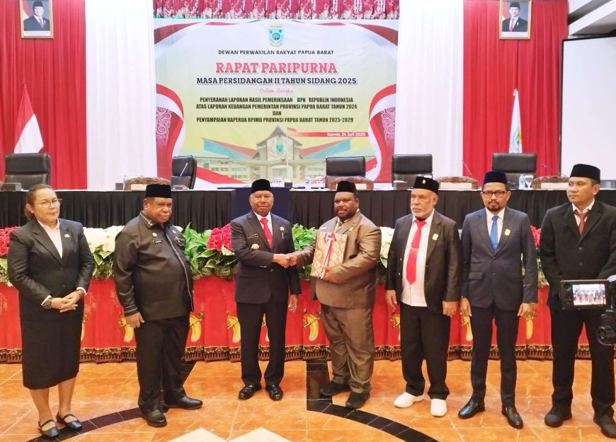Diserahkan ke DPR, Ranperda RPJMD Papua Barat 2025-2029 Mulai Diparipurnakan