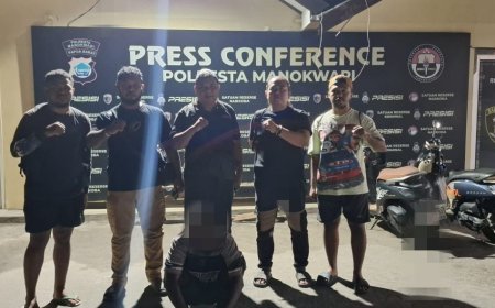 Polresta Manokwari Tangkap Pelaku Curat di Taman Ria