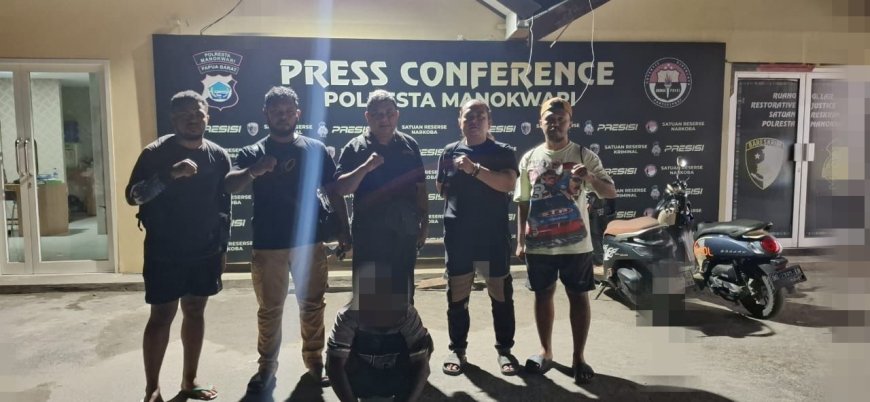 Polresta Manokwari Tangkap Pelaku Curat di Taman Ria