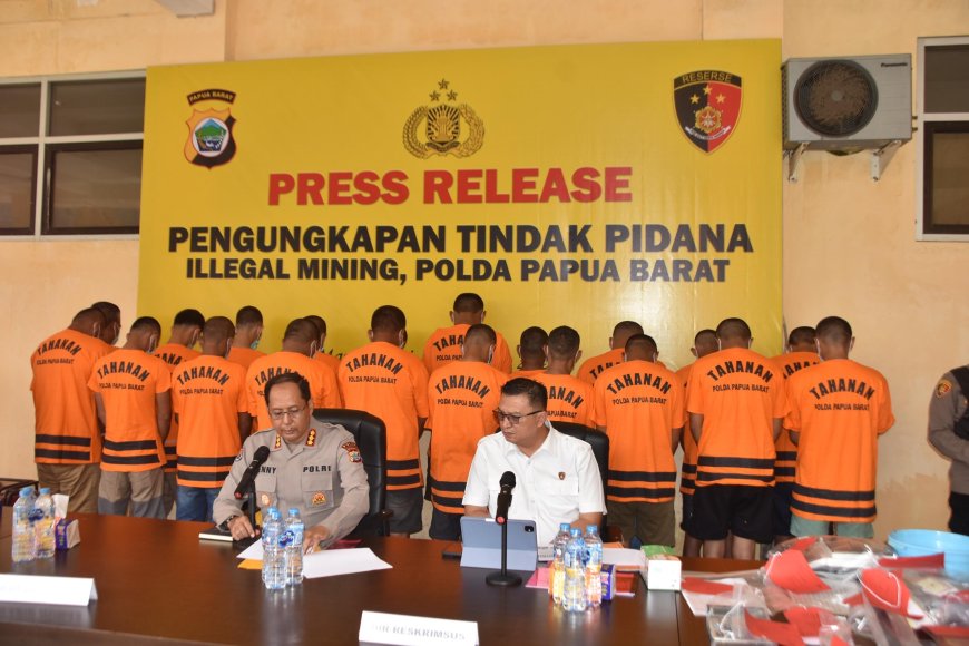 Polda Papua Barat Bongkar Tambang Emas Ilegal di Manokwari