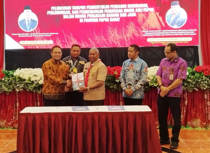 Komitmen Pemberdayaan, Pemprov Papua Barat Luncurkan Tahap Pembentukan Perdasus Bagi Pengusaha OAP