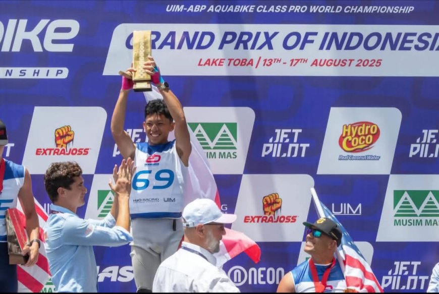 Ketum IMI Bamsoet Apresiasi Juara Dunia Aquabike Termuda dari Indonesia Boanerges Ratag