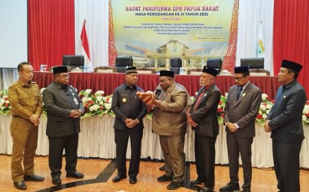 DPRP Papua Barat Setujui Raperda Pertanggungjawaban APBD 2024, Silpa Capai Rp133 Miliar