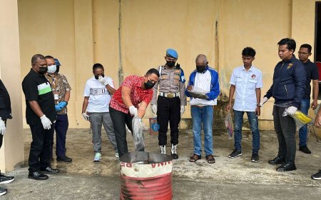Polda Papua Barat Musnahkan Barang Bukti Tindak Pidana Narkotika