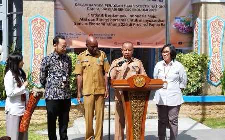 BPS Papua Barat Kolaborasi Gelar Gerakan Pangan Murah dan Donor Darah Sambut HSN 2025