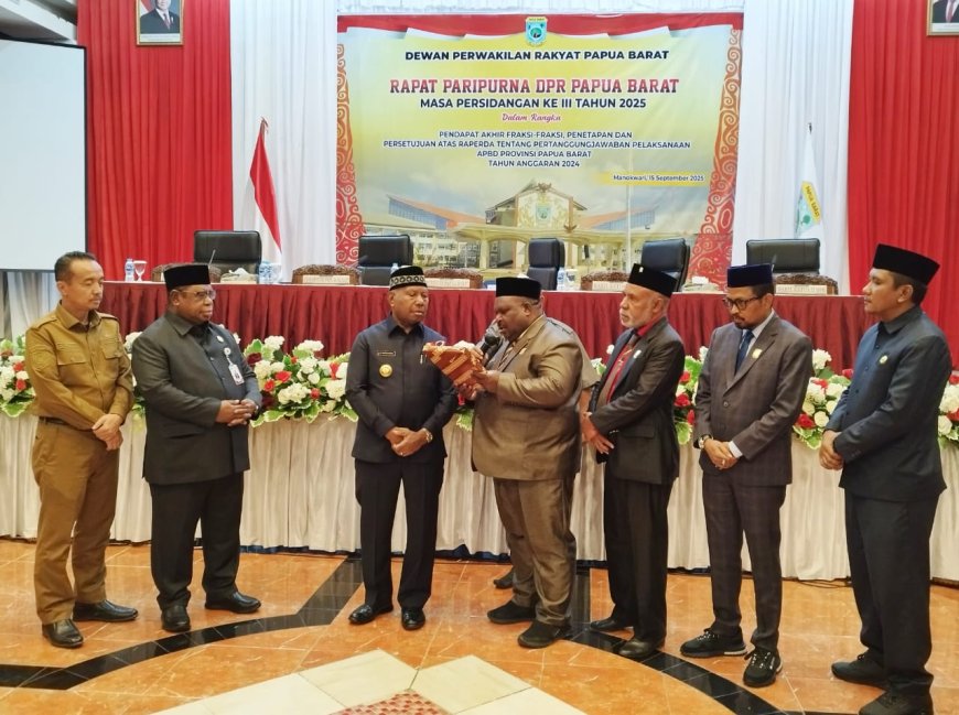 DPRP Papua Barat Setujui Raperda Pertanggungjawaban APBD 2024, Silpa Capai Rp133 Miliar
