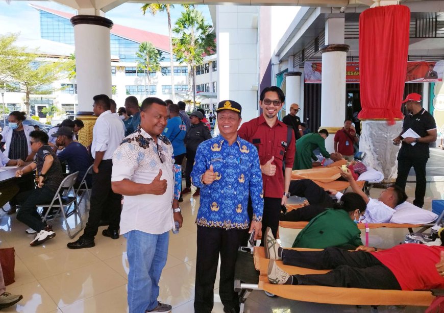 Sambut HUT Papua Barat ke-26, ASN Diajak Donor Darah Jaga Ketersediaan Stok
