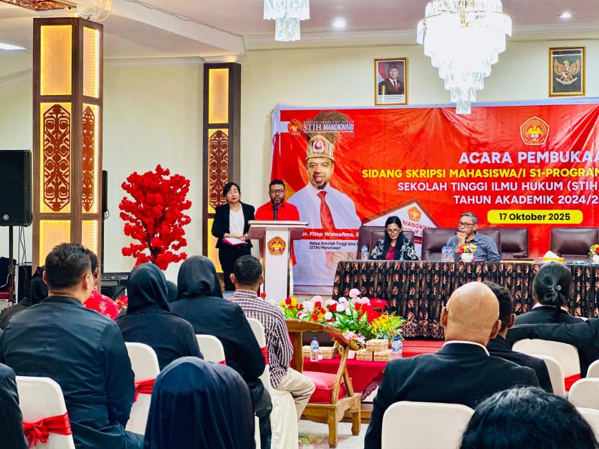 STIH Manokwari Gelar Sidang Skripsi, Mahasiswa Diminta Nikmati Proses Puncak Akademik