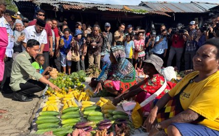 Tinjau Pasar Wosi Manokwari, Wapres Pastikan Stabilitas Harga dan Kondisi Infrastruktur Pasar