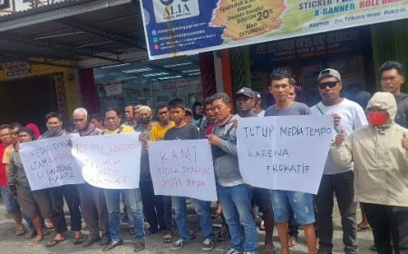Aliansi Pro Demokrasi Mansel Gelar Aksi Tolak Pemberitaan Salah Satu Media Nasional