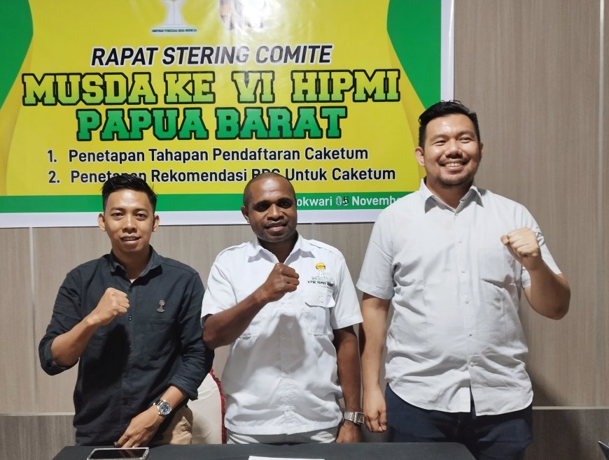 Jelang Musda ke-VI Hipmi Papua Barat, Sterring Commite Buka Pendaftaran Calon Ketua Umum