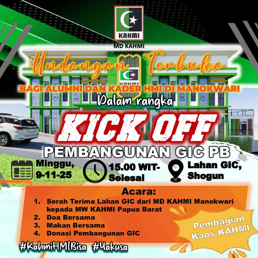 KAHMI Papua Barat Segera Miliki Graha Insan Cita