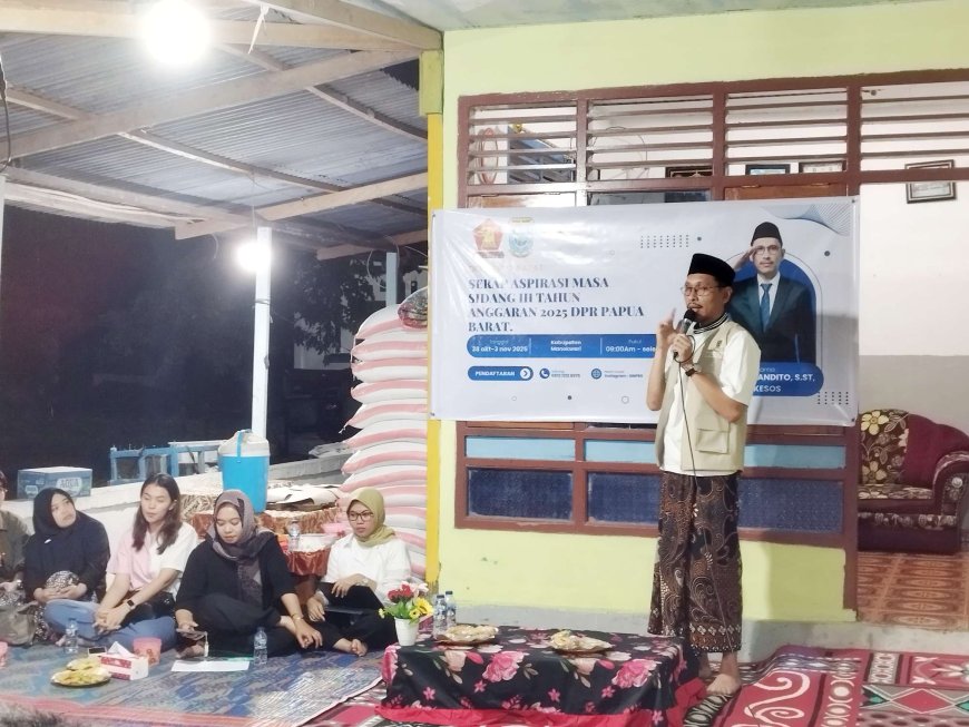 Gapoktan, Pemuda, dan UMKM Sampaikan Aspirasi ke Gilang Pinandito dalam Reses di SP-1 Prafi Mulya