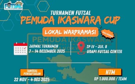 Turnamen Futsal Pemuda Ikaswara Cup Siap Digelar, 13 Tim Lokal Wapramasi Meriahkan HUT Ke-I